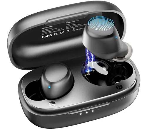 Mini Auriculares Inalambricos Con Microfono | Color Negro
