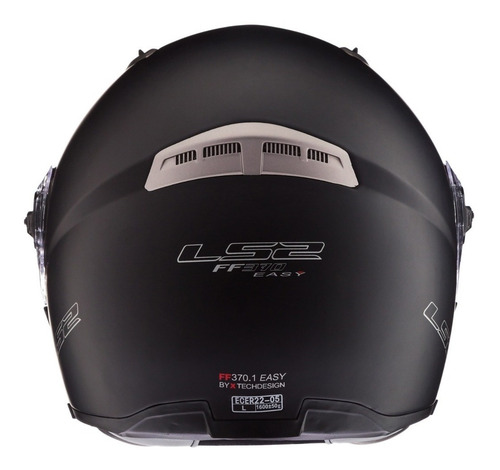 Imagen 3 de 3 de Casco para moto rebatible LS2 Easy FF370 matt black talle S