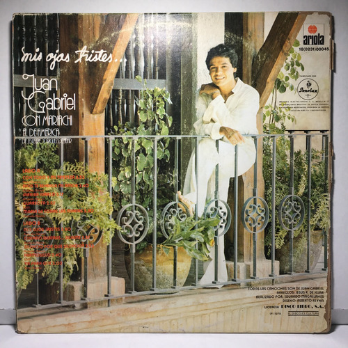 Lote 3 Lp Disco Acetato Juan Gabriel Con Mariachi Rca Ariola (Usado)