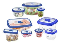 Comprar Set X 9 Contenedores Herméticos Recipientes San Remo Flor 
