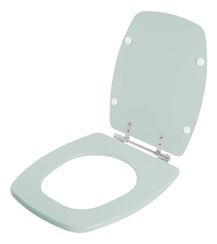 Assento Sanitário Poliester Primula Plus Verde P/ Vaso Fiori
