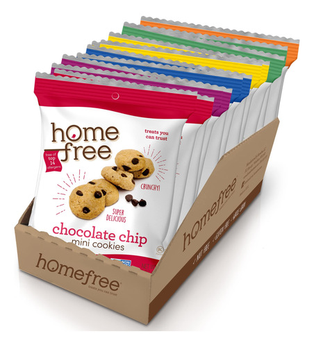 Homefree Paquete Variado De Mini Galletas, Sin Gluten, Sin N