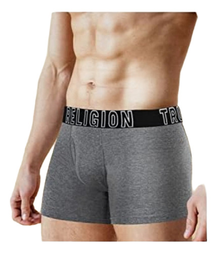 4 Pack Boxers Briefs True Religion Hombre Negros Algodón