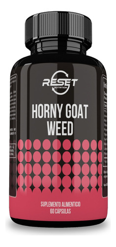 Reset Nutrition | Horny Goat | Potencia Masculina | 60 Cápsulas | Hecho en Estados Unidos