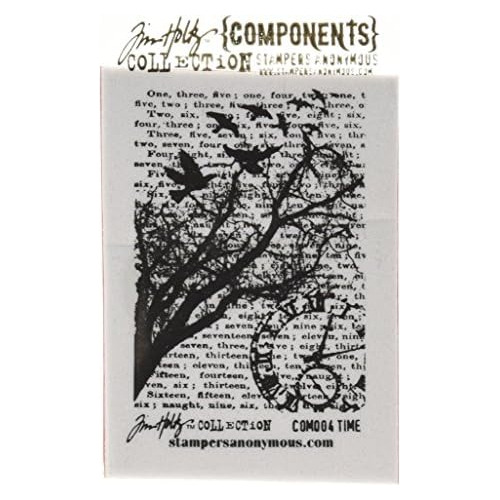 Tim Holtz Cling Stamp 2.5 X3.5 , Tiempo