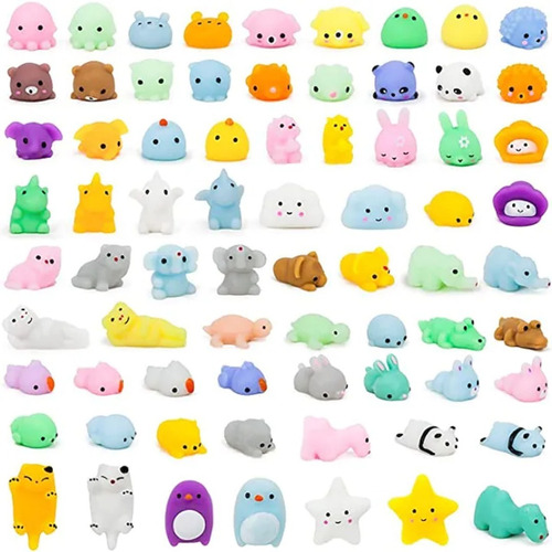 10 Unidades Squish Squishy Bichinhos De Apertar Anti Stress