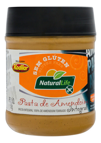 Pasta de Amendoim Integral Natural Life Pote 300g