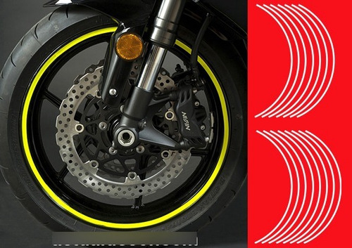 Adhesivos Fluorescente Decorativo Para Aros De Motos Y Autos