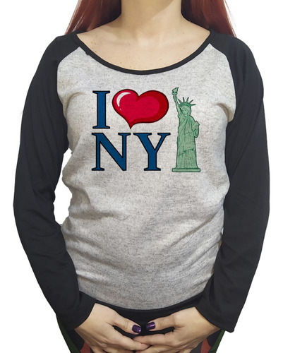 Buzo Lanilla Mujer  Frase I Love New York Yo Amo New York