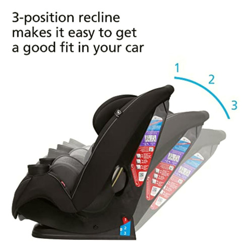 Safety 1st Auto Asiento Grow And Go 3 En 1, Carbon Rose