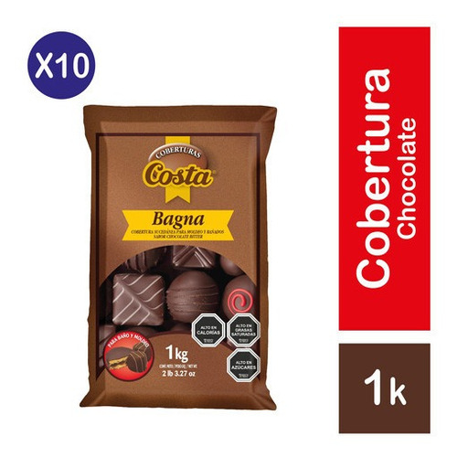 Pack 10 - Costa Cobertura Bagna 1kg