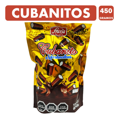 Cubanitos Fruna - Malvaviscos Con Chocolate (bolsa Con 450g)