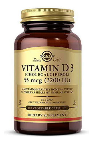 Vitamin D3 (cholecalciferol) 55 Mcg 100 Cápsulas