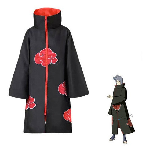 Capa De Akatsuki, Cosplay, Disfraces, Naruto, Cuello Alto