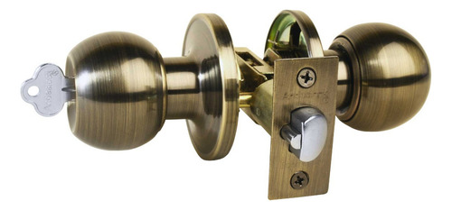 Cerradura Pomo Acceso Principal Aa43 Andeslock Colores Color Bronce Envejecido