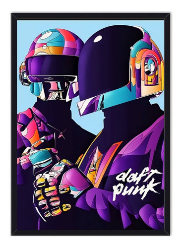 Cuadro Enmarcado Banda Daft Punk 