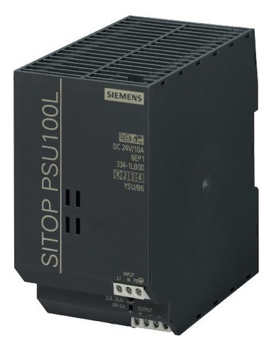 Siemens Sitop Lite 24 Voltios De Corriente Directa, Fuente De Alimentación Monofásica De 10 Amperios