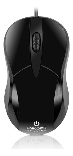 Mouse Usb Enkore Collins Negro Ekm104 