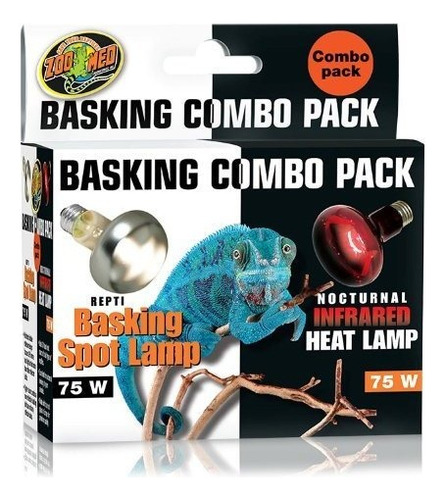 Zoo Med Basking Bulbo Combo Pack De Día Y Noche 75 Vat