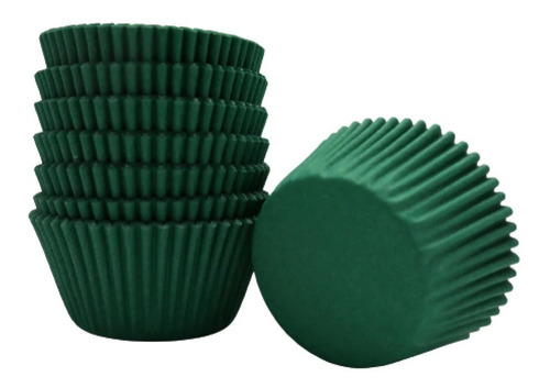 Capacillos Verde N°5 Para Cupcakes 100 Pzas