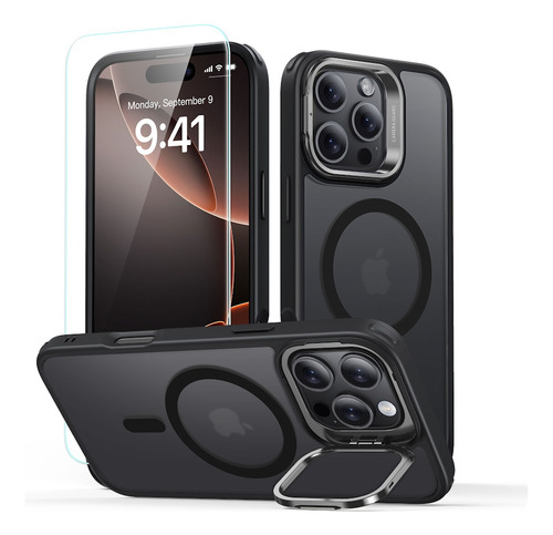 Capa Stash Stand + Película Vidro Esr Para iPhone 16 Pro