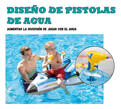 Flotadores De Piscina Para Niños Con Pistola De Agua