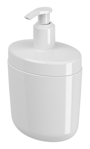 Dispensador Jabon Plastico Full 450ml Blanco Coza