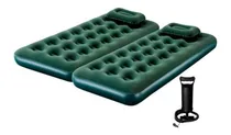 Comprar Combo 2 Colchones Inflables 1 Plaza + 2 Almohadas + Inflador