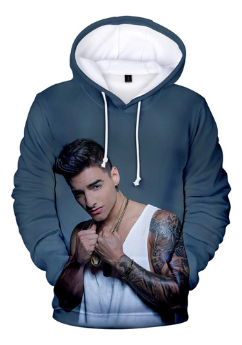 Sudadera Neutral Con Capucha Impresa En 3d Maluma