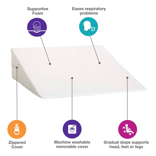 Dmi Almohada De Cuña Para Cama Y Cuña Triangular Con Elevada