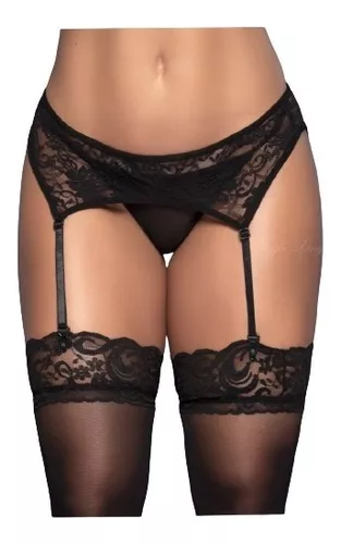 Conjunto de Lingerie com Cinta Liga - VC5035