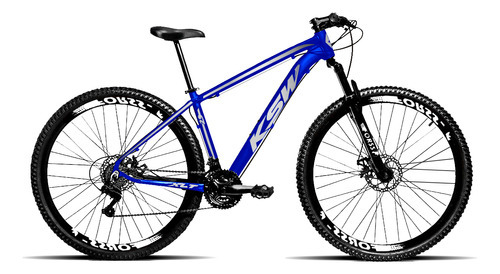 Bicicleta Aro 29 Masculina Ksw Aluminio 21 Marchas Mtb Cor Azul Hunter
