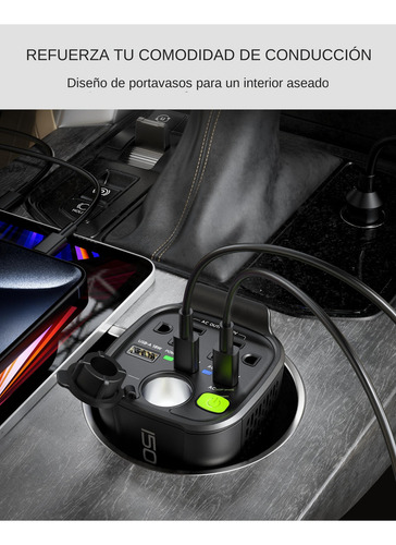 Inversor De Corriente Para Coche, Adaptador De Enchufe