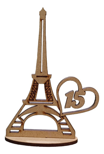 Souvenir Fibrofácil Torre Eiffel #15 X50 Unidades