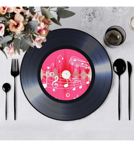 60 Manteles Individuales Desechables De Papel De Disco De 13