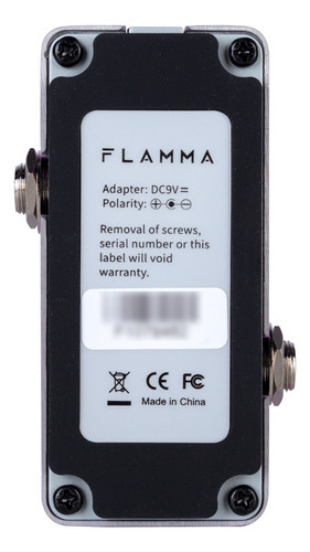 Pedal Mini Analog Flanger Para Guitarra Flamma Fc15 Color Lila