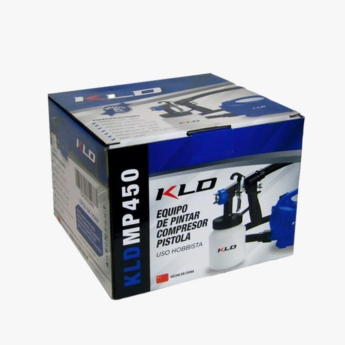 Equipo De Pintar Compresor Pistola 450w Kld + Accesorios