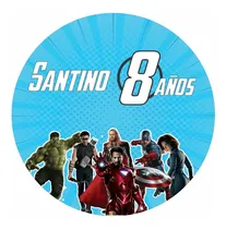 Comprar Banner Circular  Los Vengadores Cumpleaños Fondos Mesa Candy