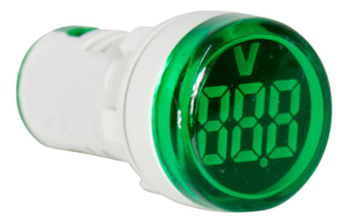 Voltímetro Digital Led Verde 22mm Medidor De Tensão 20-500v