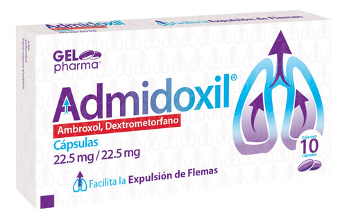 Admidoxil Ambroxol, Dextrometorfano C/10 Caps Gelpharma