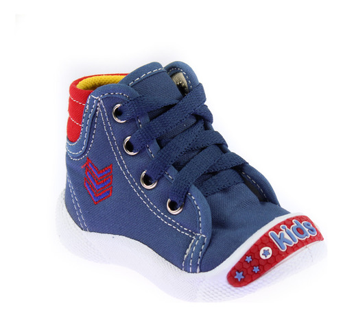 Tenis Botita Niño Bebe Vane Kids 673 Azul Casual 12 A 16