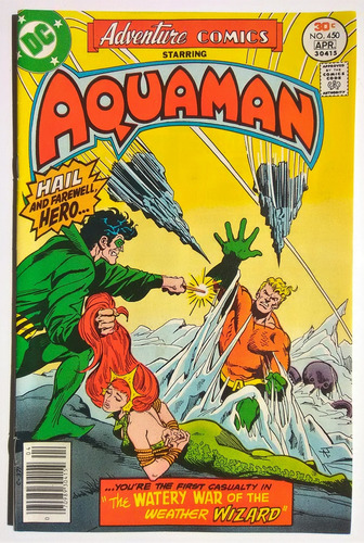 Adventure Comics 450 Dc 1977 Aquaman Mera David Michelinie 