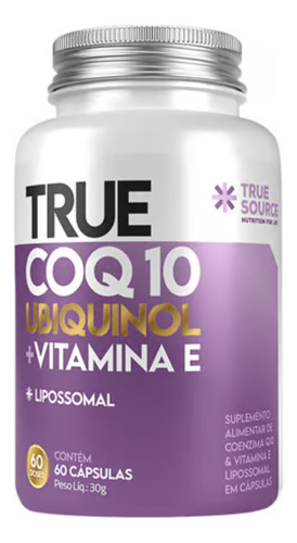 Coenzima Q10 Lipossomal Com Ubiquinol Vitamina E True Source