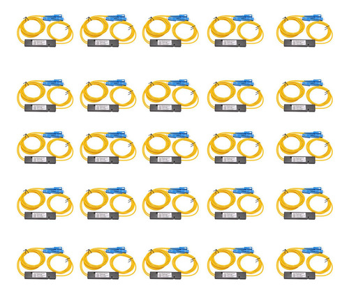 Divisor De Fibra Óptica Monomodo Ftth Sc Upc 1x2 Plc Fbt O 1