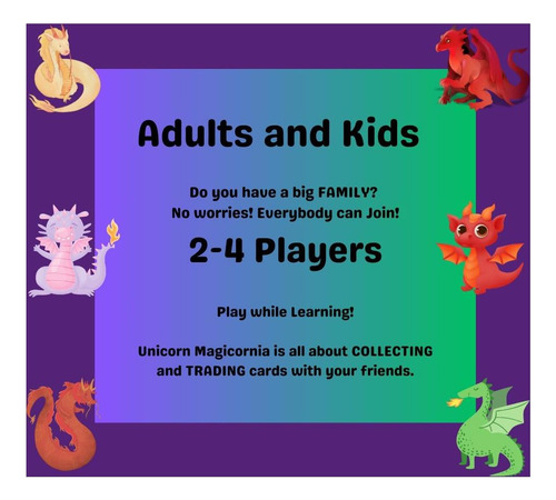 Juego De Cartas Unicorn Magicornia Juego De Mesa Para A La Y