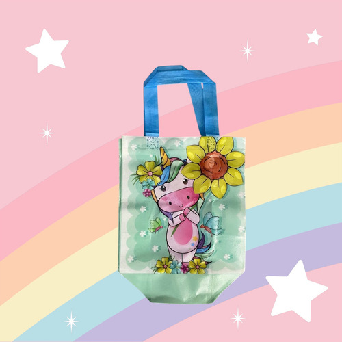 24 Bolsa Dulcero Unicornio Reutilizable Fiesta Regalo Bolo Varios Unicornio