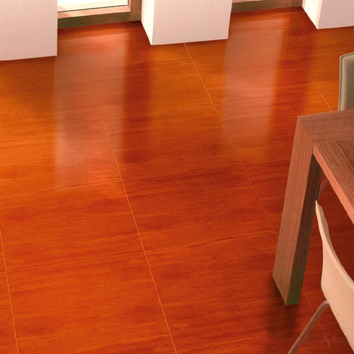 Imagen 2 de 5 de Ceramica Nogal Oscura 45x45 Tipo Madera San Lorenzo Oferta