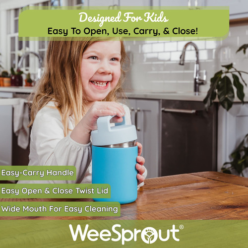 Weesprout Aislado De Acero Inoxidable Termos De Djp7r