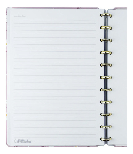 Caderno Inteligente Pink Blossom By Sof A5 Pequeno 8 Discos Cor Rosa