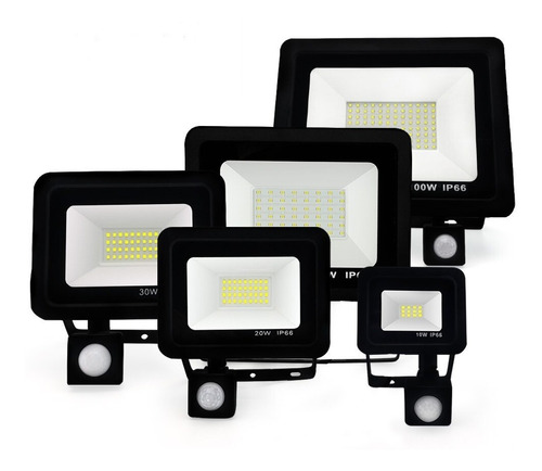 Foco De Led Con Sensor De Movimiento 30 Wats / Contacto 